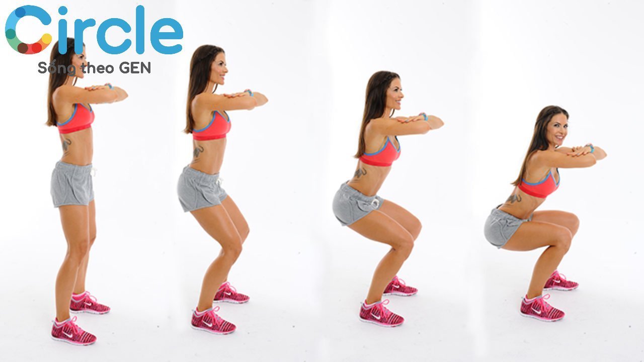 Kỹ thuật squat đòi hỏi sự vận động của xương sống thêm dẻo dai, bền bĩ.